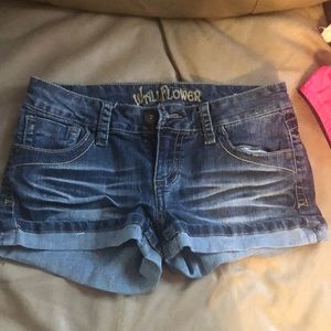 Blue jean shorts
